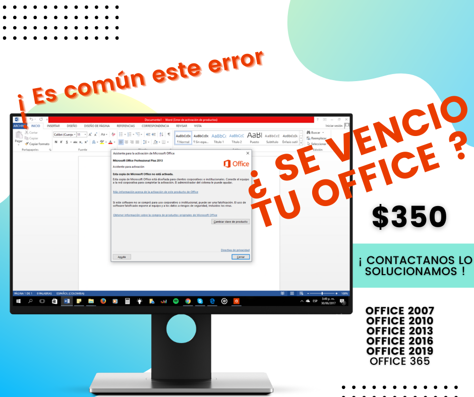 Activación Office portada